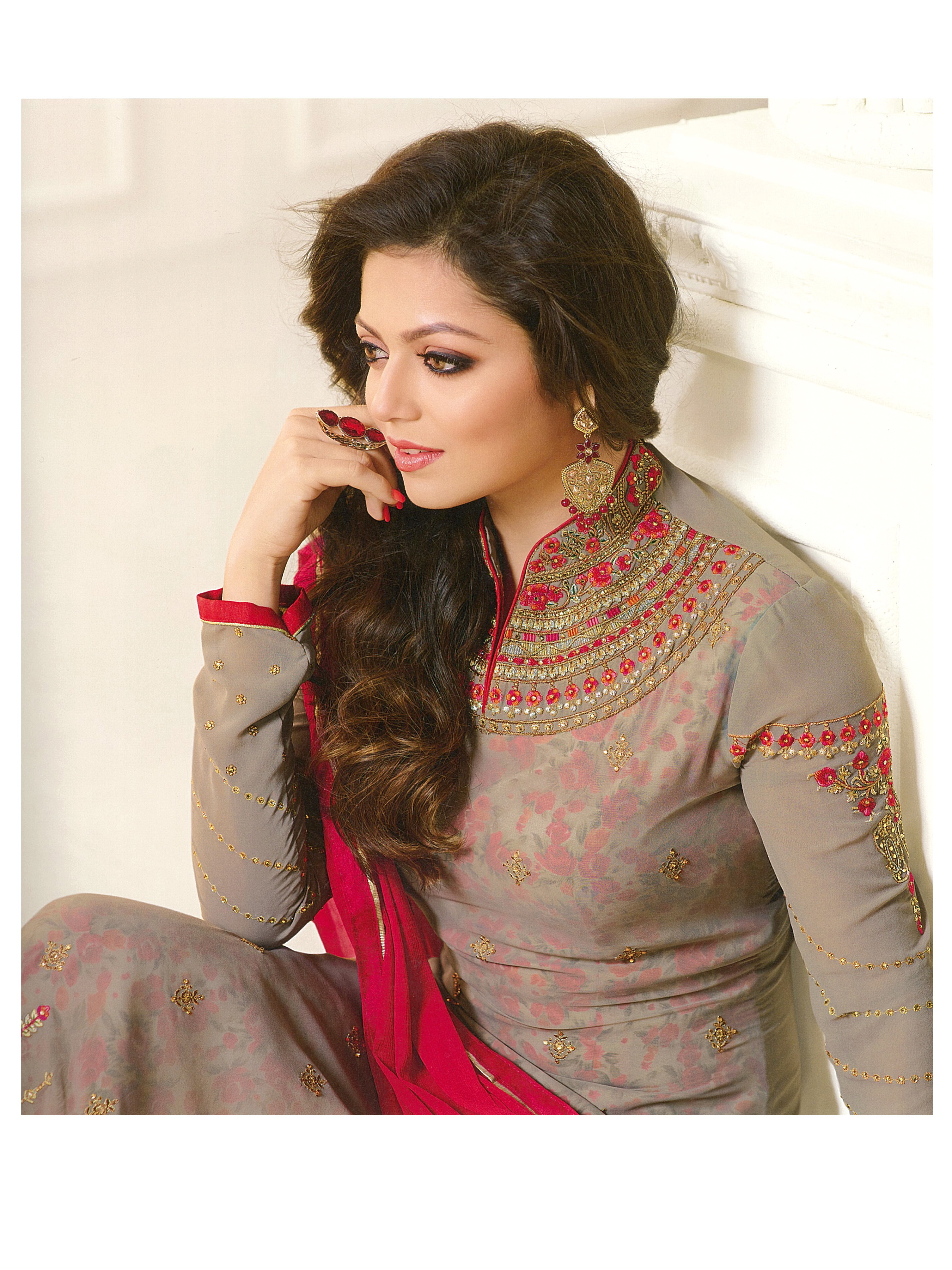 Brown Ladies Salwar Kameez