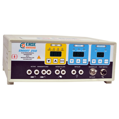 Electro Surgical Unit Digital 250 - Steel, 7-12 kg, White | Automatic Operation, Monopolar & Bipolar Functions, Zero Maintenance, Precision Digital Generator