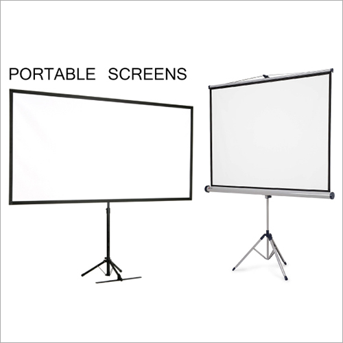 Projection Screens - High-Quality Fabric, Adjustable Size Options, Elegant Matte Black Finish | Ideal for Home Theater and Professional Presentations