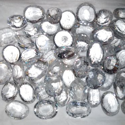Zircon Semi Precious Stones - Zircon 5-10mm Clear, Polished | Brilliant Shine, Crack Resistant, Fine Finish