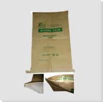 Paper Bag - Woven With White/brown Paper Base, Custom Color, Lamination & Liner, Pp Plastic, Custom Size, Surface Treatment