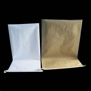 Paper Bag - Woven With White/brown Paper Base, Custom Color, Lamination & Liner, Pp Plastic, Custom Size, Surface Treatment
