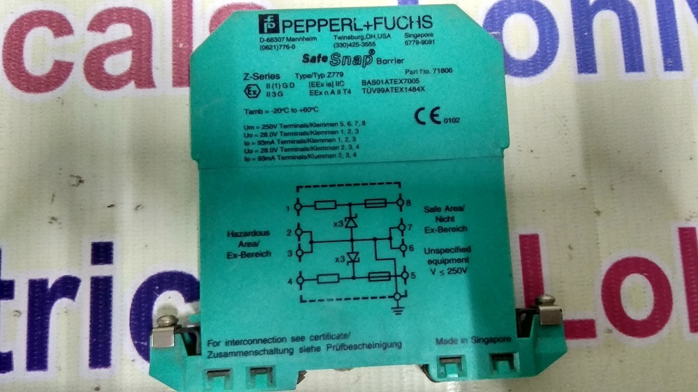 Peppel Fuchs Barrier - Plastic, 50x30x20 Mm, Teal | 24vdc, 1a, For Signal Isolation In Industrial Automation Systems