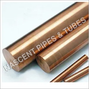 Beryllium Copper Round Bar - C17200 / C17500 Grade, 38 HRC Hardness, Reddish Brown Color, Suitable for Paper & Pulp and Oil Industry Applications