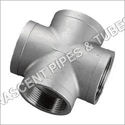 सिल्वर स्टेनलेस स्टील सॉकेट वेल्ड क्रॉस फिटिंग 321