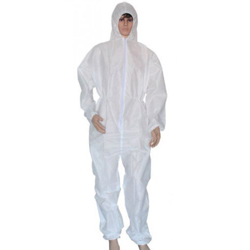 Disposable Cover All - Spun Bond PP Material, 63 Inch Length, White | Waterproof, Blood & Chemical Resistant, Non-Absorbent, Full Coverage