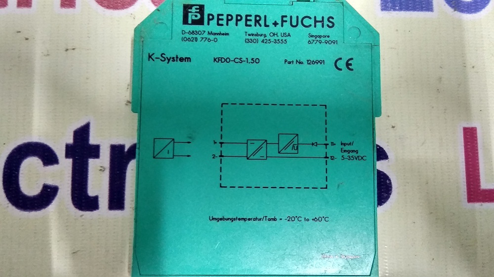Peppel Fuchs Barrier - Industrial Grade Plastic Housing, 114x20x100 Mm | Din Rail Mountable, 375 V Ac Isolation, Led Status, Surge Protection