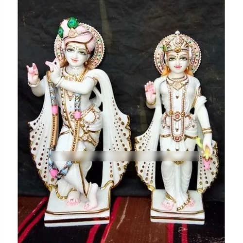 पॉलिशिंग मार्बल कृष्णा की मूर्ति