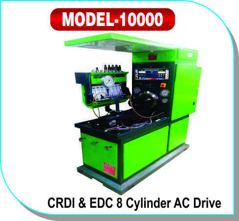 8 Cylinder CRDI & EDC AC Drive Test Bench - 5 HP, 7.5 HP Power Supply | Multi-Purpose Injector & Pump Testing, Adjustable Injection Conditions, Robust Design