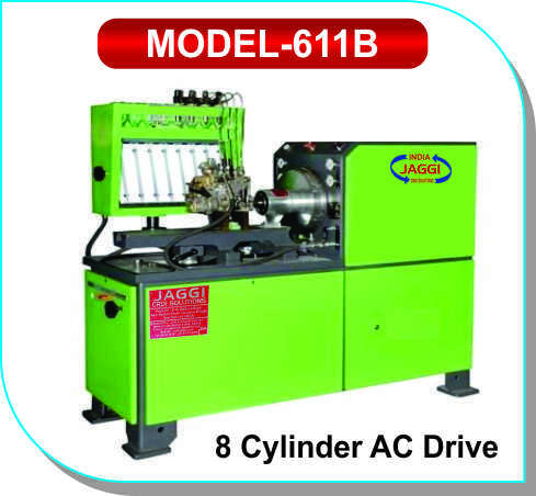 8 Cylinder CRDI & EDC AC Drive Test Bench Model- 611-B - 5 HP Motor, Adjustable Rpm 0-4000 , Multifunctional Injector & Pump Testing Features