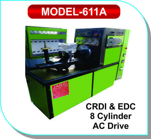 8 Cylinder CRDI & EDC AC Drive Test Bench - 5-7.5 HP Motor, 220-440V Power Supply | Injector & Pump Testing, Adjustable RPM & Injection Conditions