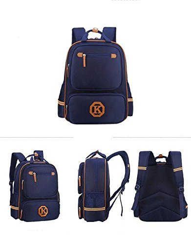Laptop Bag - Waterproof Nylon, 38x28x13cm, Navy Blue | Adjustable Padded Straps, Large Capacity, Stylish Design, Multiple Pockets