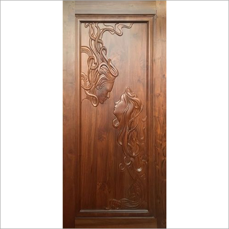 Sagwan Wood CNC Doors - 40mm Thickness, Variable Dimensions | CNC Precision, Customizable Sizes, Durable Design, Elegant Style, Intricate Carvings, Long Lasting, Solid Wood, Natural Finish