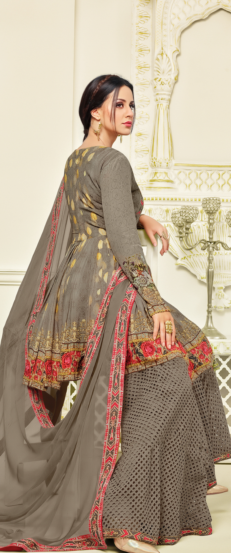 As Per Image Designer Sharara Suit