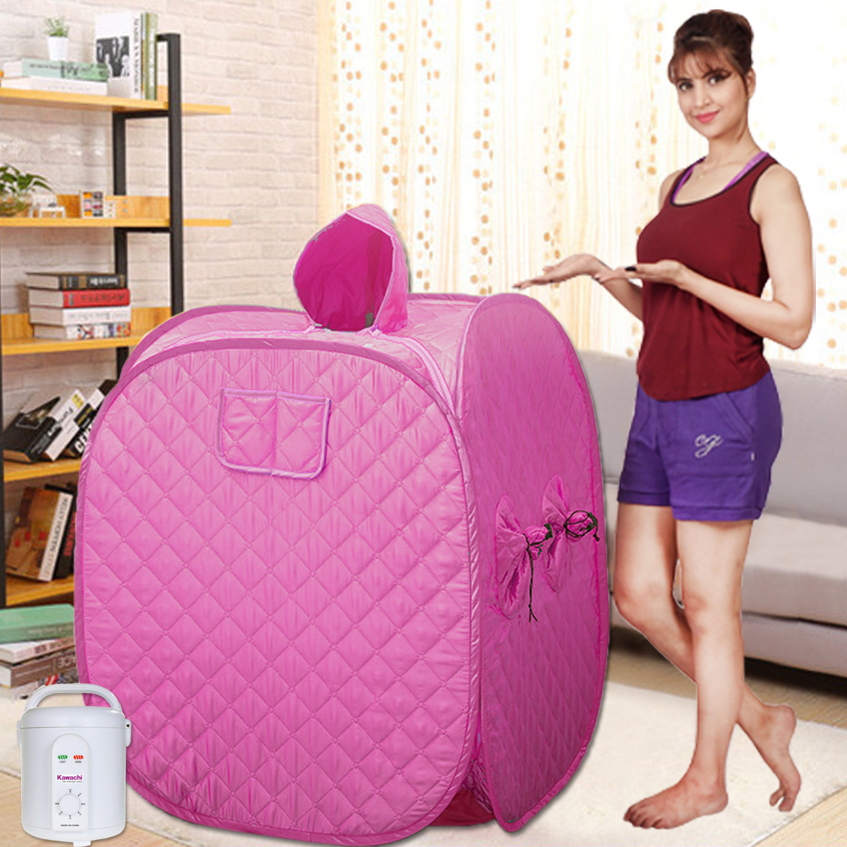Steam Sauna Cube Steam Foot Relax Slimming Improves Blood Circulation Cabin