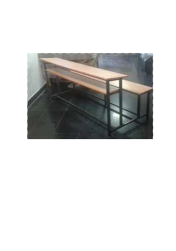 Wooden School Bench