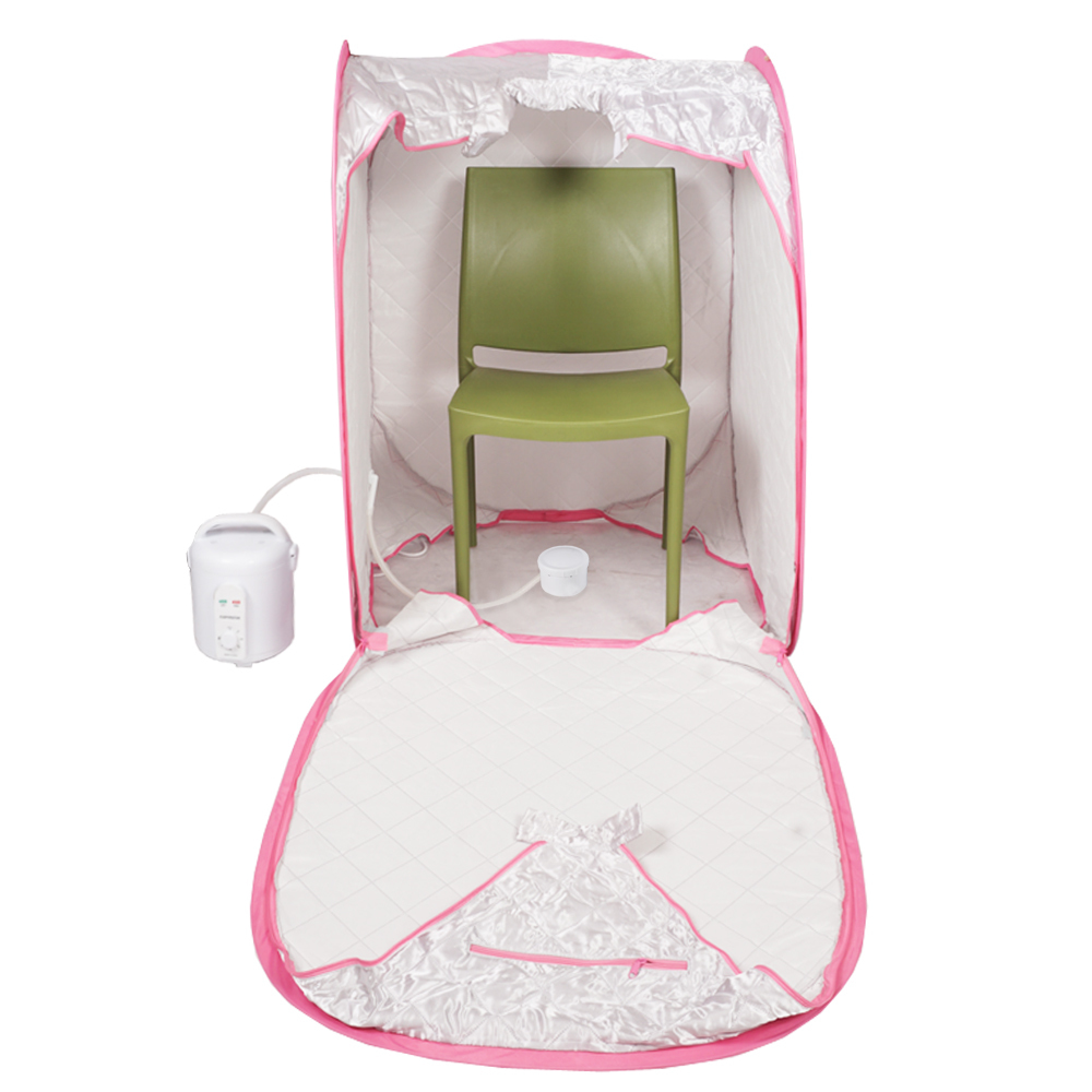 Portable Steam Bath - Fabric And Plastic, 33.07x33.07x40.55 Inch, Silver | Improve Blood Circulation, Reduce Stress, Relaxes Brain