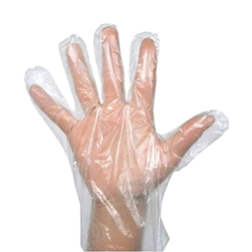 Disposable Plastic Gloves - Polyethylene, Small Medium Large Sizes, Clear Color, 0.015 mm Thickness, 100 Per Box