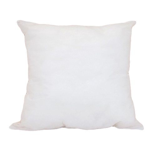 Non Woven Pillow Cover - 18 x 18 Inches, White Color | Zipper Closure, Machine Washable, Lightweight at 100 Grams