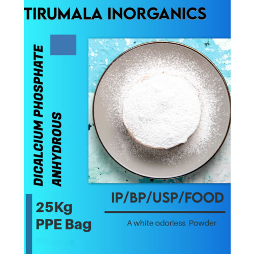 व्हाइट डायकैल्शियम फॉस्फेट एनहाइड्रस आईपी/बीपी/यूएसपी