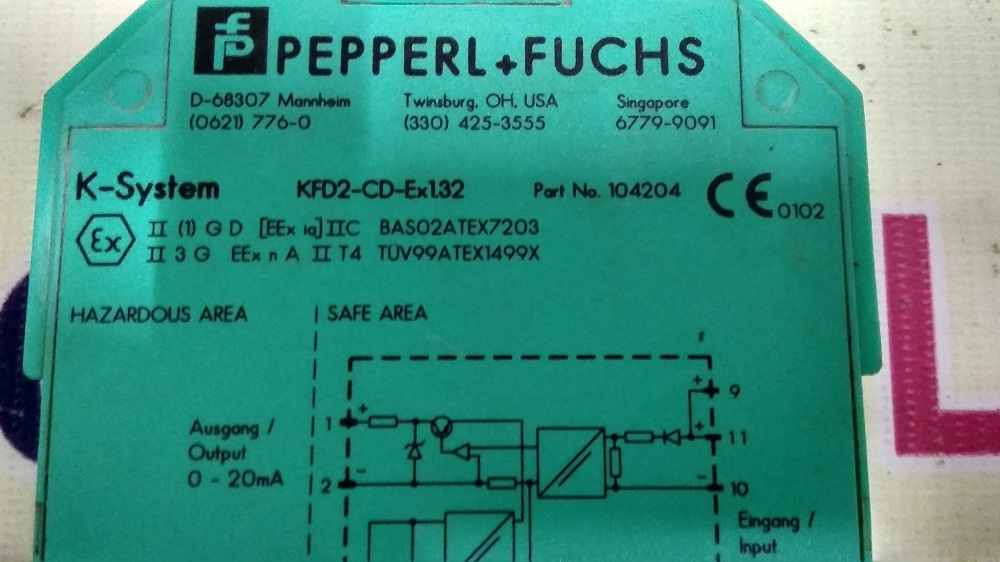Peppel Fuchs Barrier - Plastic Housing, 12.5x100x115 Mm, Ip20, 24v Dc, Din Rail, Relay Output, Atex Iecex Fm