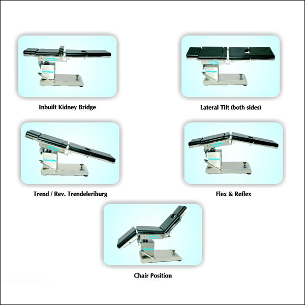 C-arm Compatible Hydraulic Operation Tables