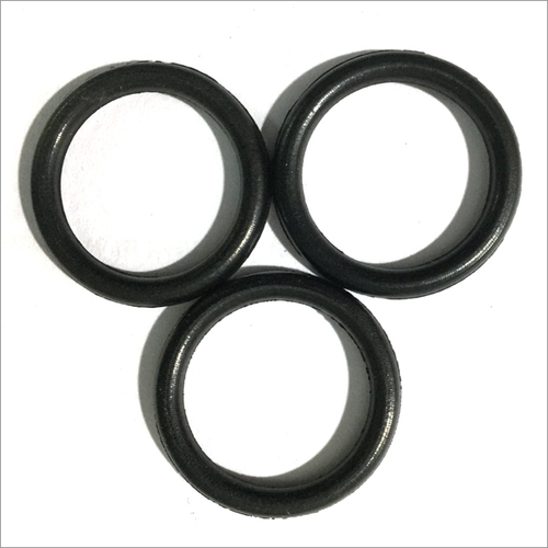 Silicone Rubber Grommet - ID: 10mm, OD: 16mm, Height: 5mm | Black, Shore A 50 Hardness, -40°C to +200°C Temperature Range, Bulk Packaging of 100 Pieces
