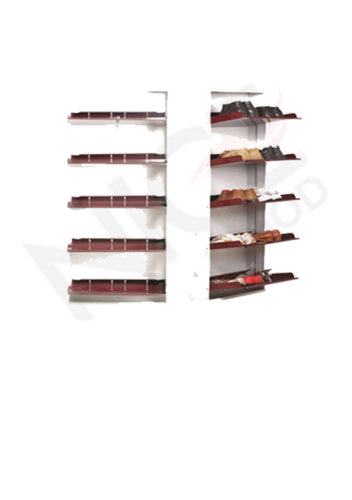 Shoe Rack - Steel, 67.5x20.5x5.5 Inch | Antique Appearance, Capacity Up to 25 Pairs, Black, Ivory, Maroon, No Assembly Required