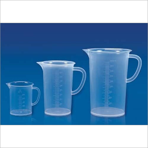 Measuring Jugs - Polypropylene, Autoclaveable, Raised Graduations | White, Laboratory Use, Lightweight (20-80 Grams)