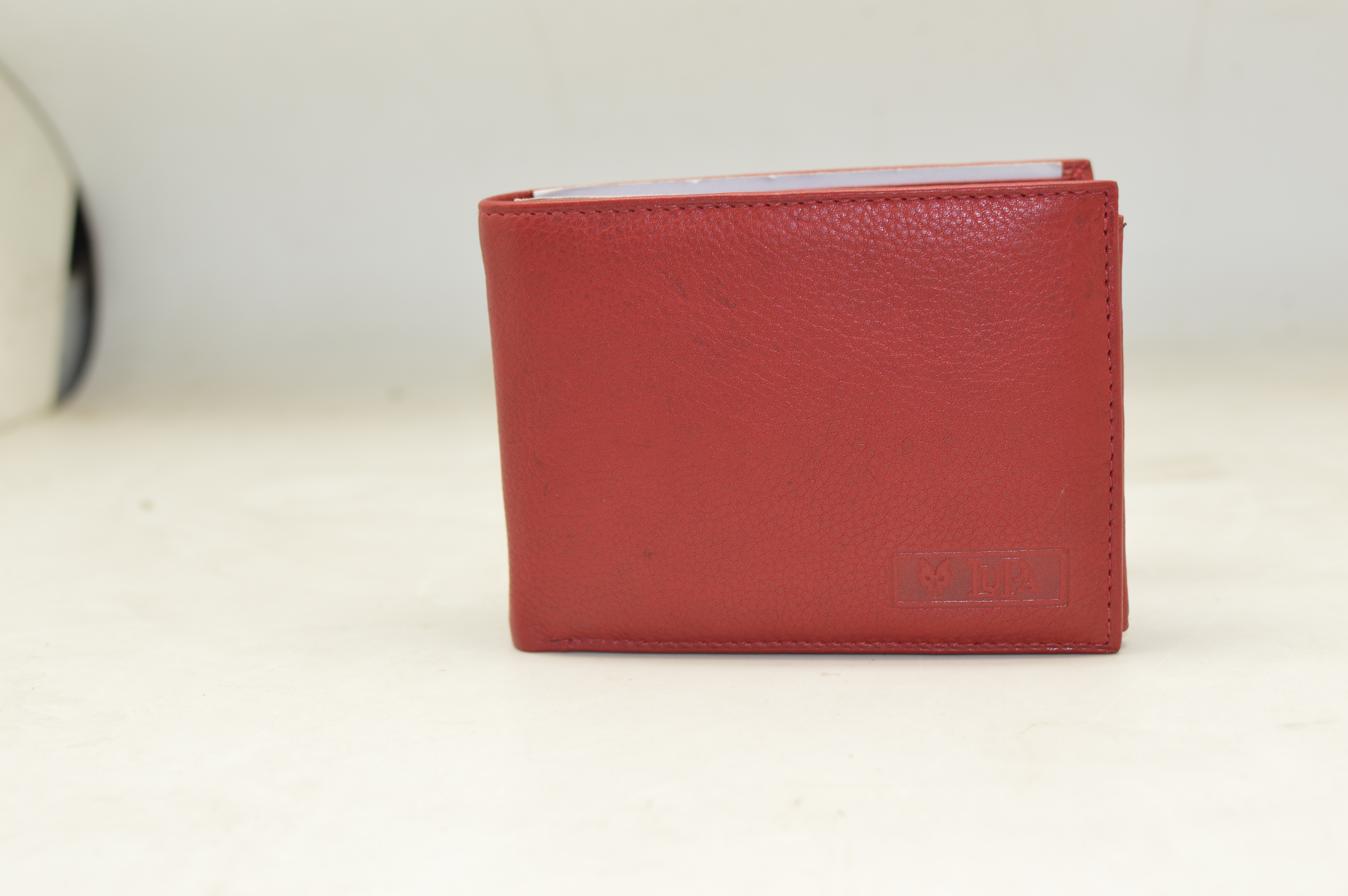 Red Leather Wallet Design: European