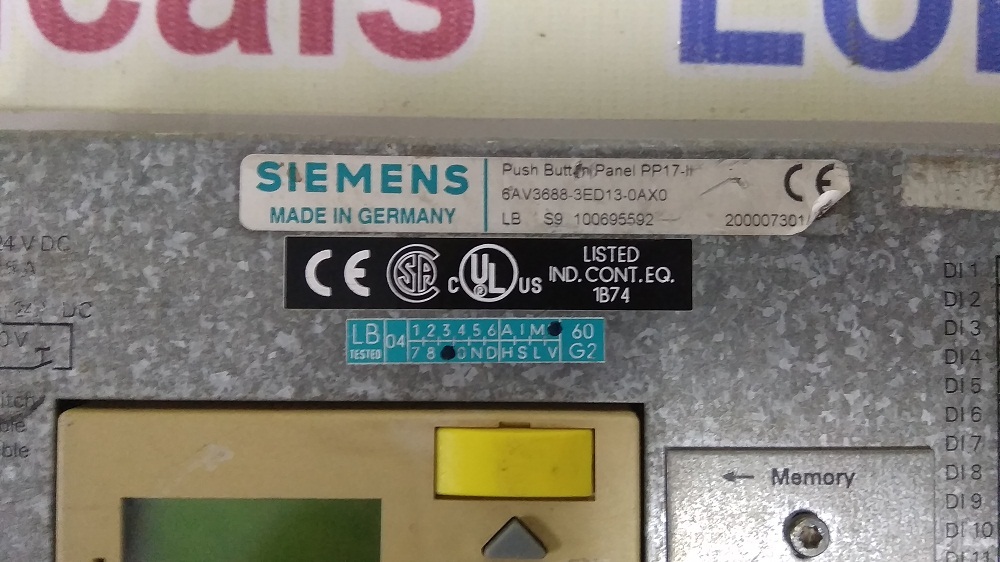 Push Button Panel Pp17 Hmi