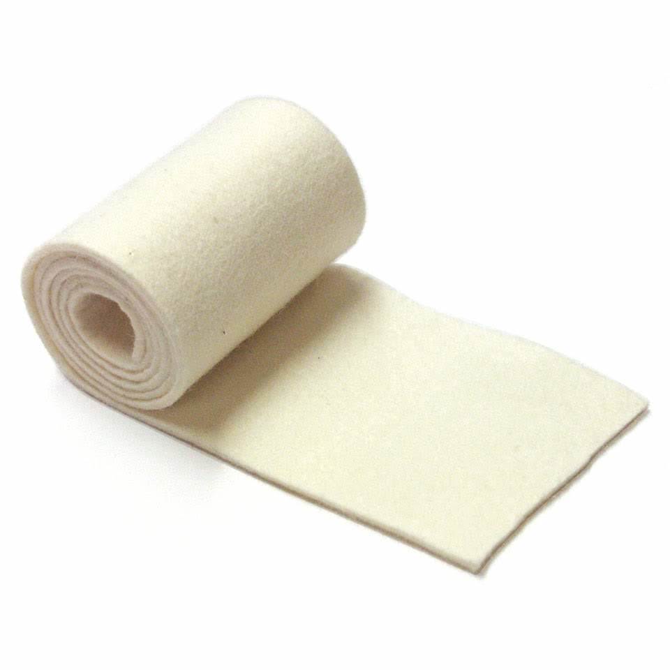 Carbonized Felt Strip - Carbonized Felt, 3mm X 25mm, Black | Needle Punched, High Strength, Heat Resistant Up To 350â°c
