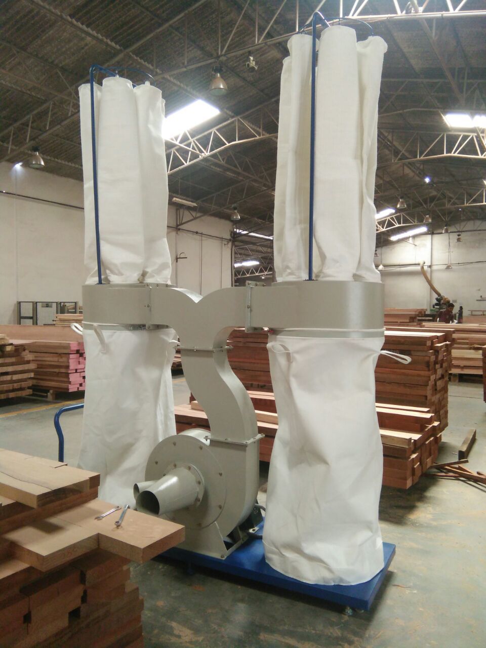 Double Bag Capacity Portable Dust Collector