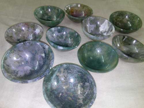 Bloodstone Bowl - Natural Red and Green Stone, 2 to 4 Inches Size, 20g Weight, Supports Blood Flow and Detoxification
