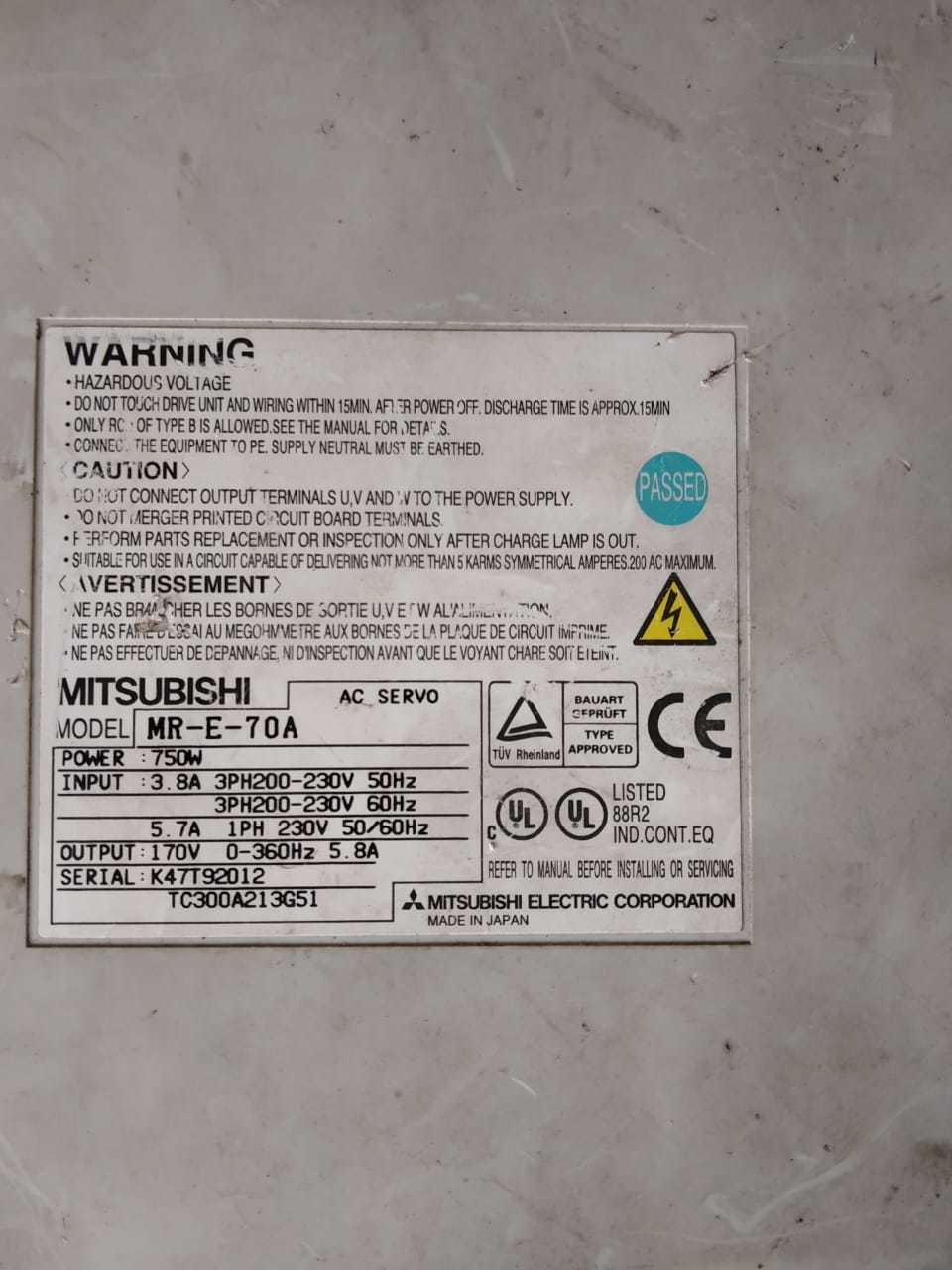 Fiber Mitsubishi Mr-e-70a