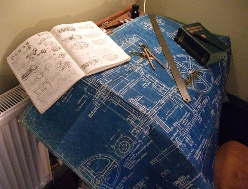 Ammonia Process Paper - Ammonium and Iron Salts Coated, 40 Inch Roll, White Color for Blueprinting and Engineering Applications