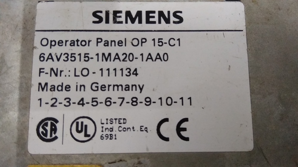Operator Panel Op 15-c1 Hmi