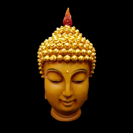 पॉलिश किए गए बुद्ध के सिर