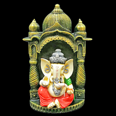 चमकदार गणेश मूर्तियाँ
