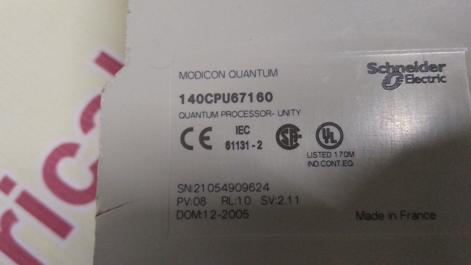 Modicon Quatum Cpu