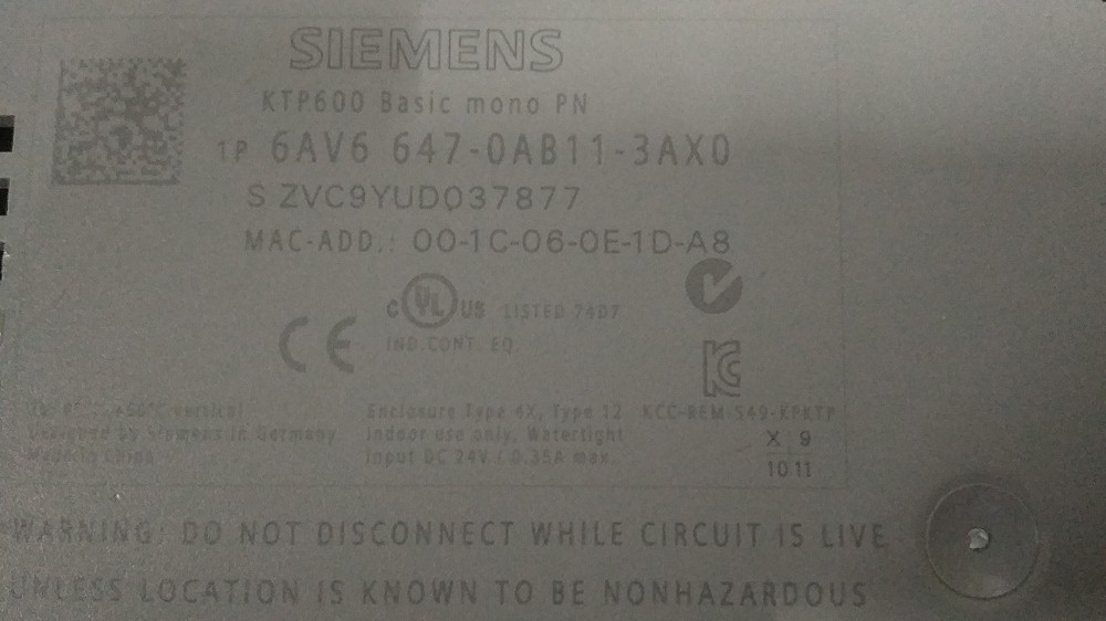 Ktp600 Basic Mono Pn Hmi