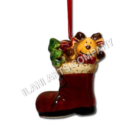 सिरेमिक क्रिसमस बूट