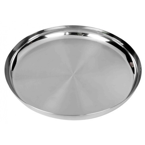 Stainless Steel Rice Plate - 22 Gauge, 8/9/10/11/12/13 Sizes | Durable Metal Design