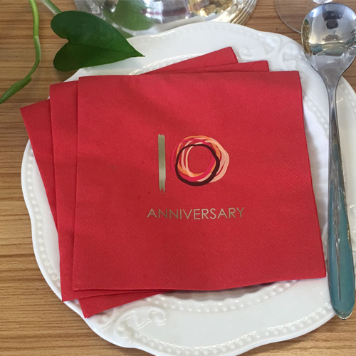 Printed Airlaid Napkins - High Quality 25x25, 30x30, 40x40 Sizes | Custom Digital Print Design, Available In Multiple Colors