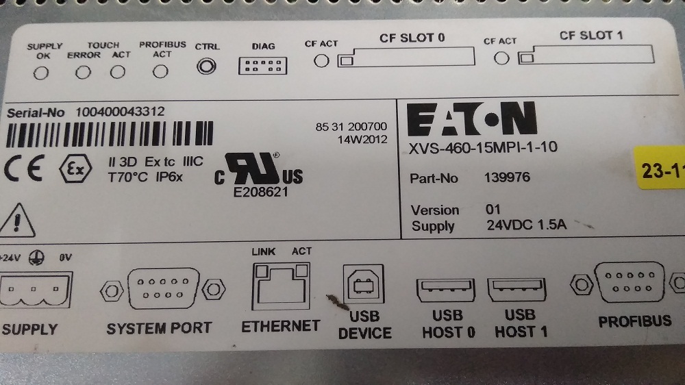 Eaton Moeller Touch Panel Hmi
