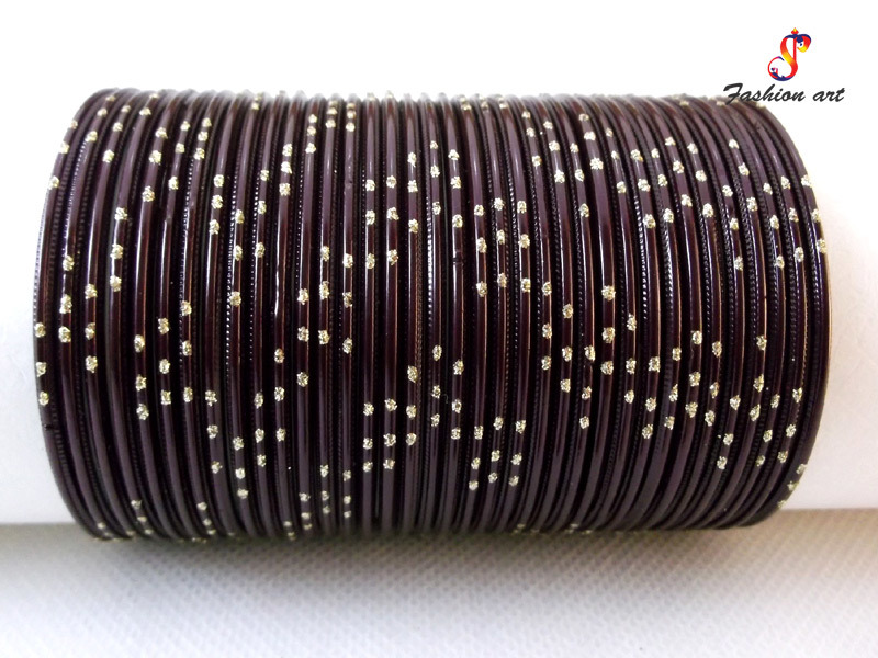 Designer Pink Paigam Metal Bangle