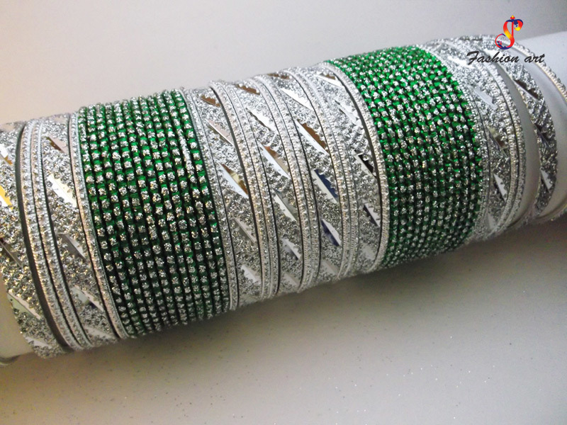 Fancy Aluminium Metal Bangle Set