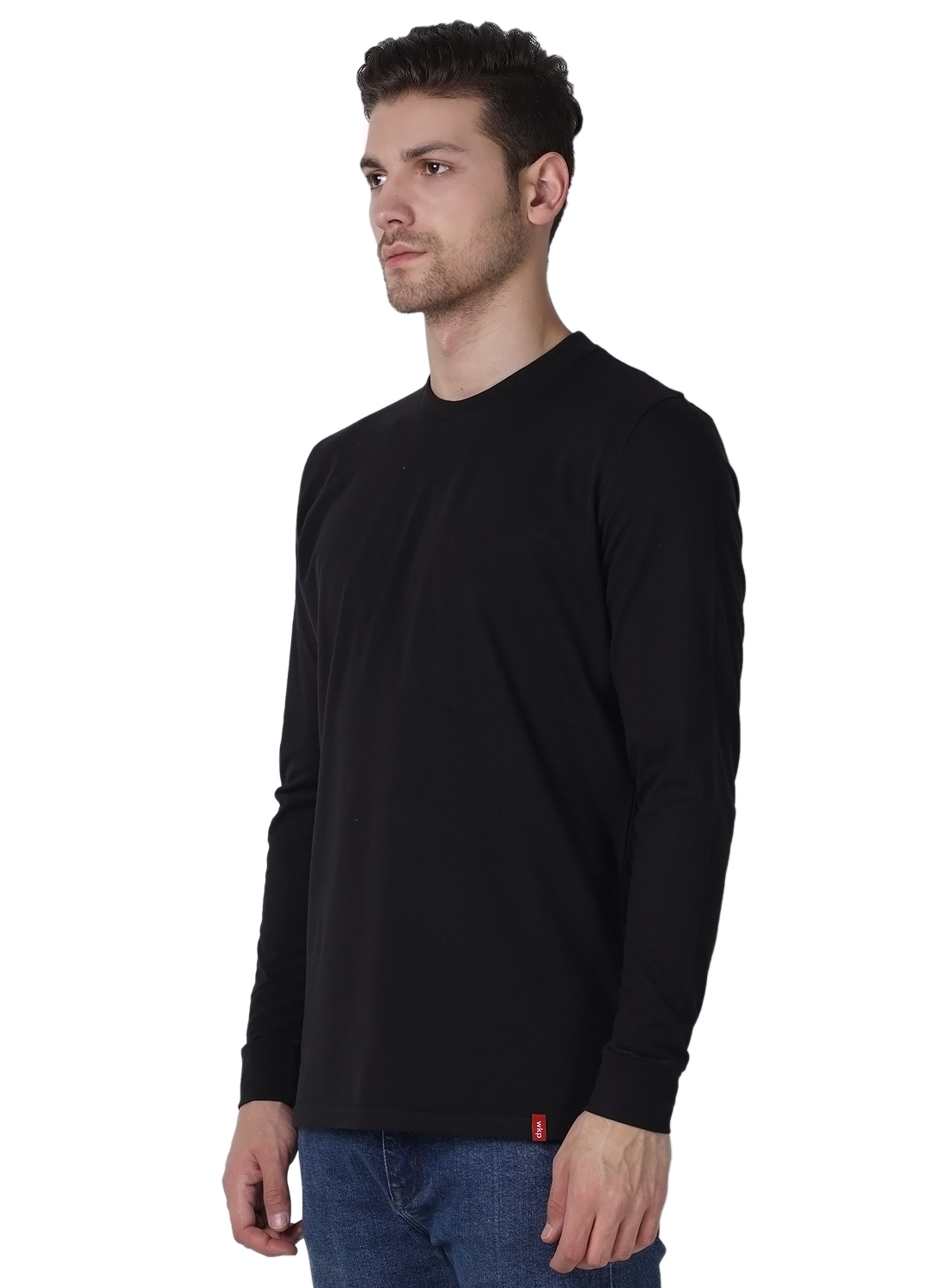Wake Up Competition Solid Men's Round Neck Black T-shirt