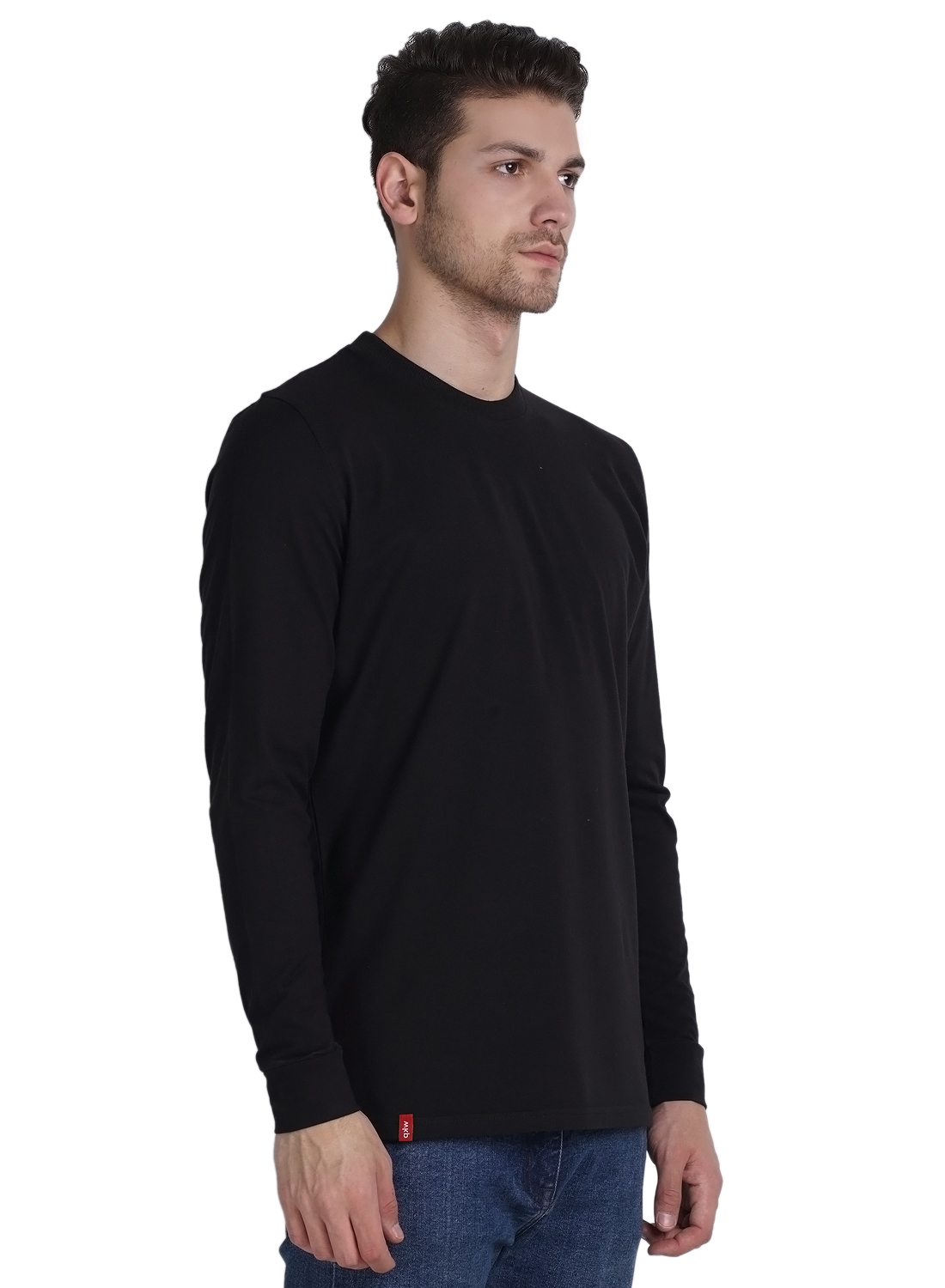 Wake Up Competition Solid Men's Round Neck Black T-shirt