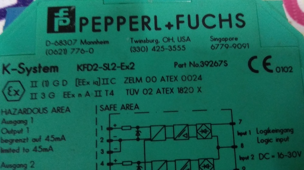Industrial Peppel Fuchs Barrier - Input Voltage: 24 Volt (V)